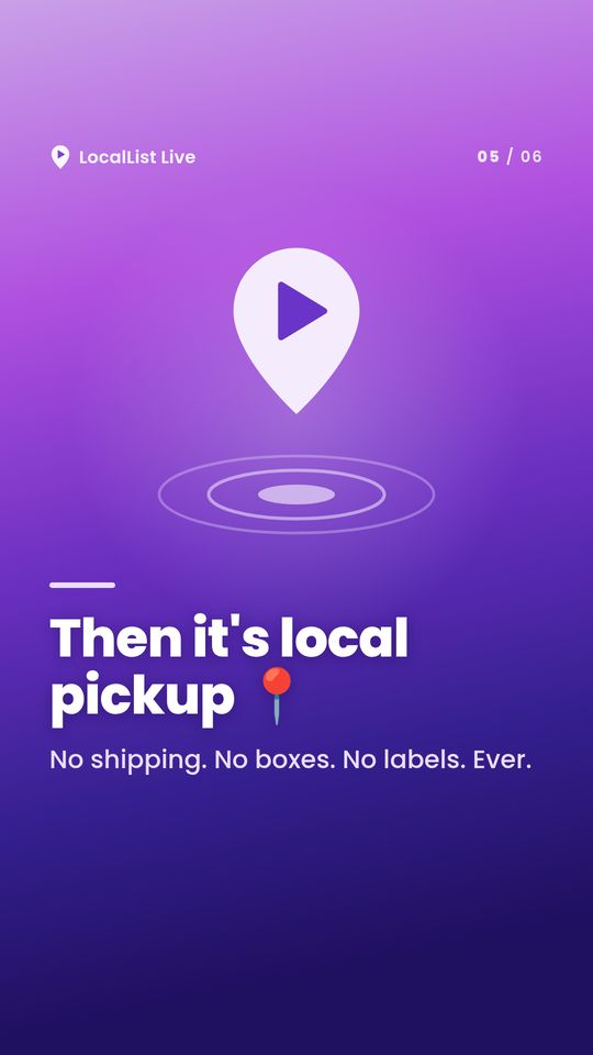 Map pin for local pickup